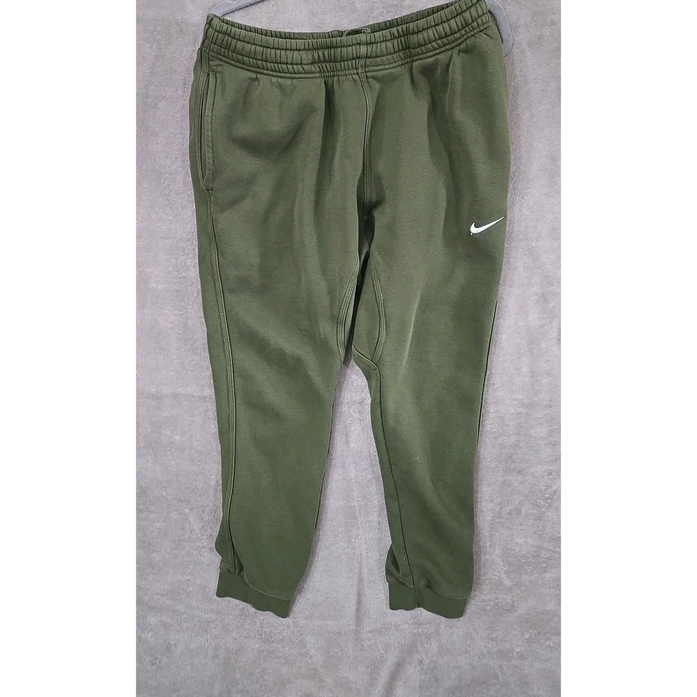 Nike Sportswear‎ Club Fleece Sweatpants Joggers Mens Large Green Activewear Gym